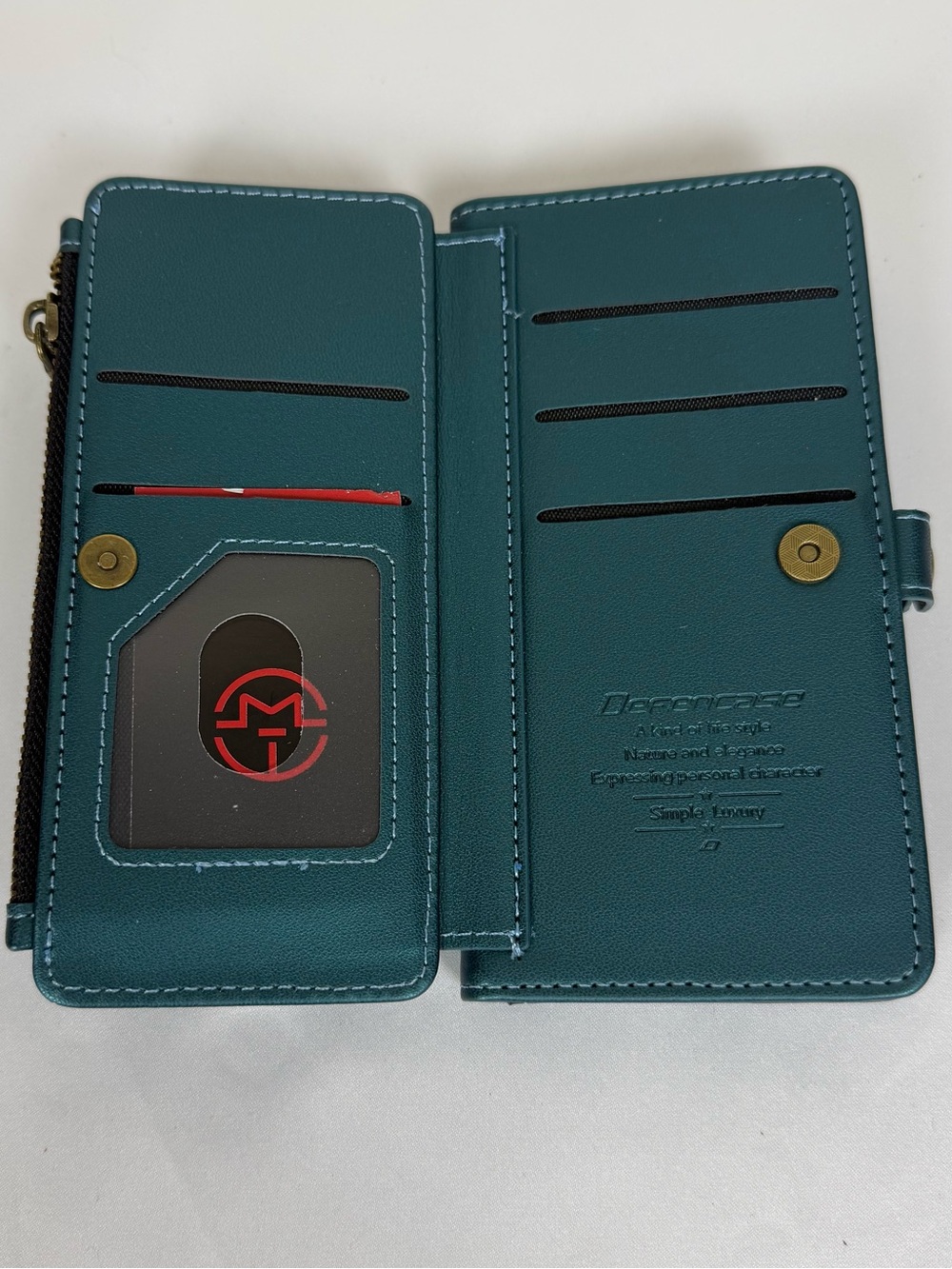 RFID Wallet iPhone 15 Case Card Holder Zipper Strap Defencase 📱✨ - Picture 11 of 16